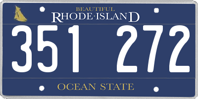 RI license plate 351272