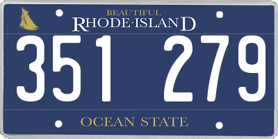 RI license plate 351279