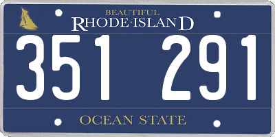 RI license plate 351291