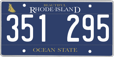 RI license plate 351295