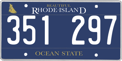 RI license plate 351297