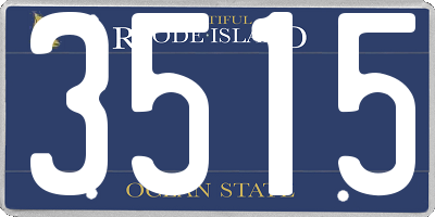 RI license plate 3515