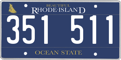 RI license plate 351511