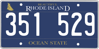 RI license plate 351529