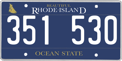 RI license plate 351530