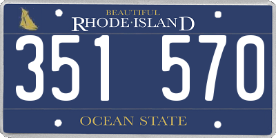 RI license plate 351570