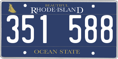 RI license plate 351588