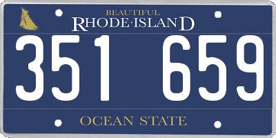 RI license plate 351659