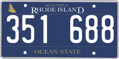 RI license plate 351688
