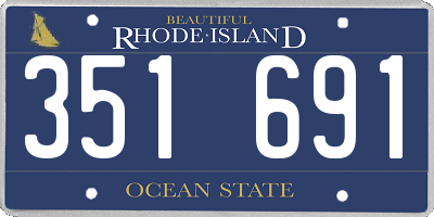 RI license plate 351691