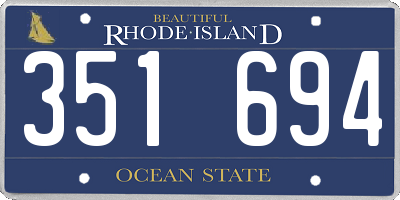 RI license plate 351694