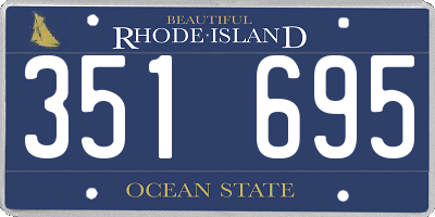 RI license plate 351695