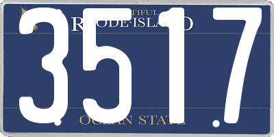 RI license plate 3517
