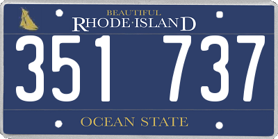 RI license plate 351737