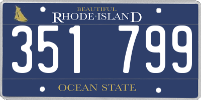RI license plate 351799