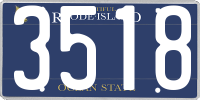 RI license plate 3518