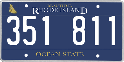 RI license plate 351811