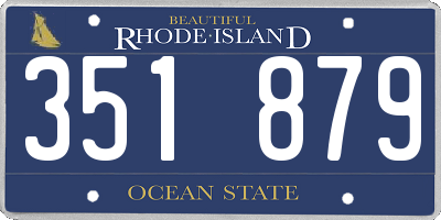 RI license plate 351879