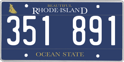 RI license plate 351891