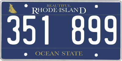 RI license plate 351899