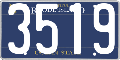 RI license plate 3519