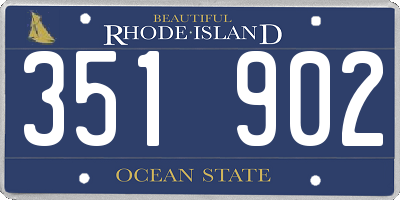 RI license plate 351902