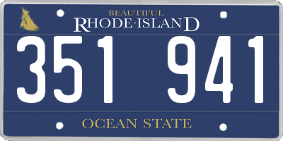 RI license plate 351941