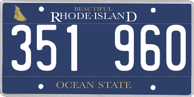 RI license plate 351960