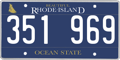 RI license plate 351969