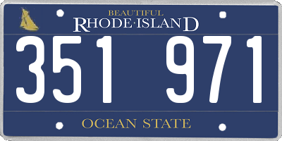 RI license plate 351971
