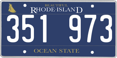 RI license plate 351973