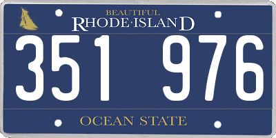 RI license plate 351976