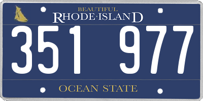 RI license plate 351977