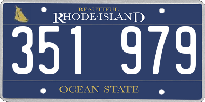 RI license plate 351979