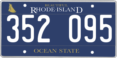 RI license plate 352095