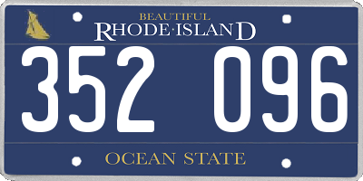 RI license plate 352096