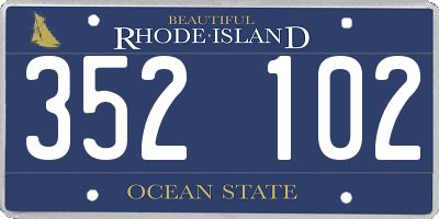 RI license plate 352102