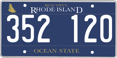 RI license plate 352120
