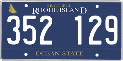 RI license plate 352129