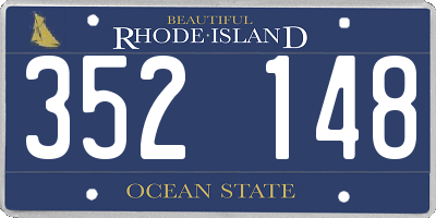 RI license plate 352148
