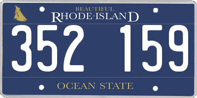 RI license plate 352159