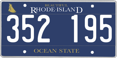 RI license plate 352195