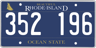 RI license plate 352196