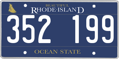 RI license plate 352199