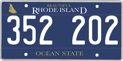 RI license plate 352202