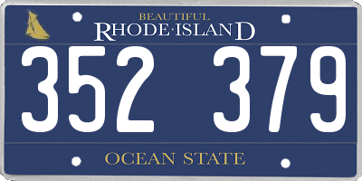RI license plate 352379