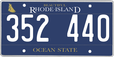 RI license plate 352440