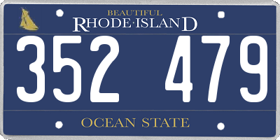 RI license plate 352479
