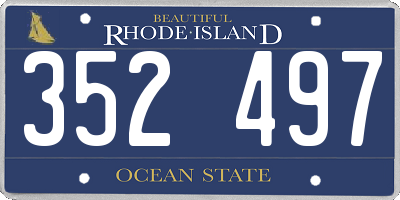 RI license plate 352497