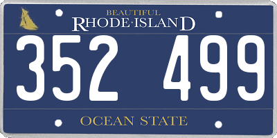 RI license plate 352499